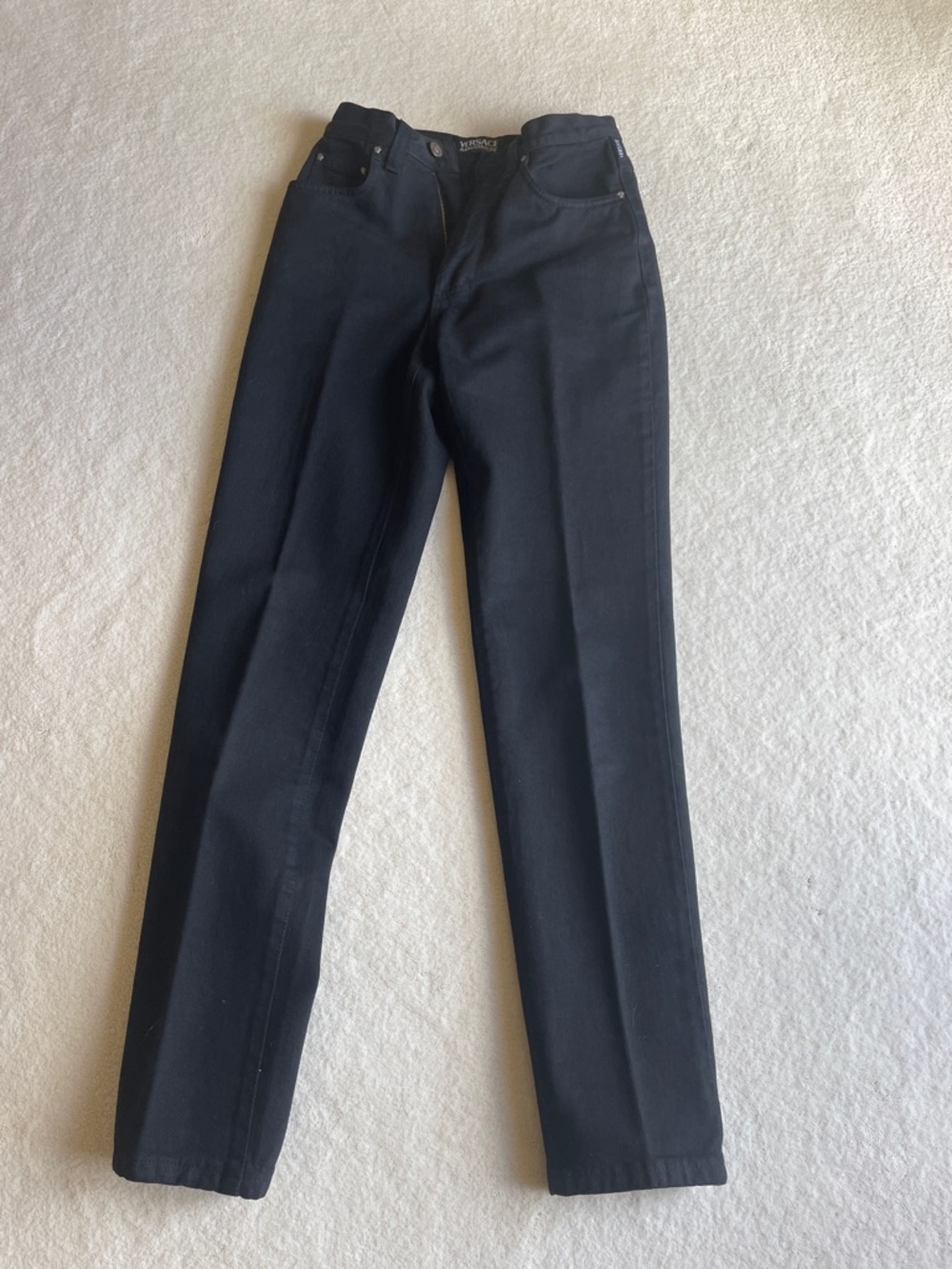 Versace Black Straight-Leg Women's Jeans